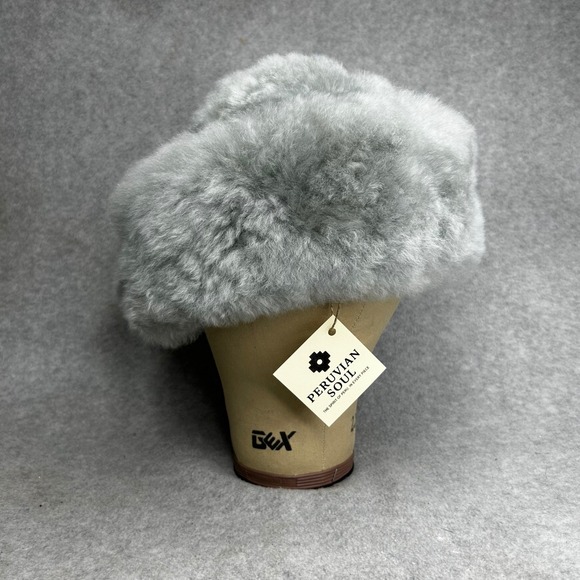 Peruvian Soul‎ Gray Alpaca Fur Hat Genuine Handmade Timeless Luxe Winter Cossack main image 6